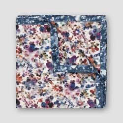 Eton Vibrant Allover Floral Motif Pochet Multicolor