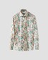 Eton Vibrant Fantasy Floral Watercolor Pattern Luxury Signature Twill Overhemd Groen-Multi