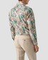 Eton Vibrant Fantasy Floral Watercolor Pattern Luxury Signature Twill Overhemd Groen-Multi