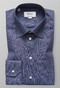 Eton Visgraat Flanel Shirt Evening Blue