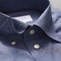 Eton Visgraat Flanel Shirt Overhemd Avond Blauw