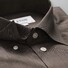 Eton Visgraat Flanel Shirt Overhemd Bruin