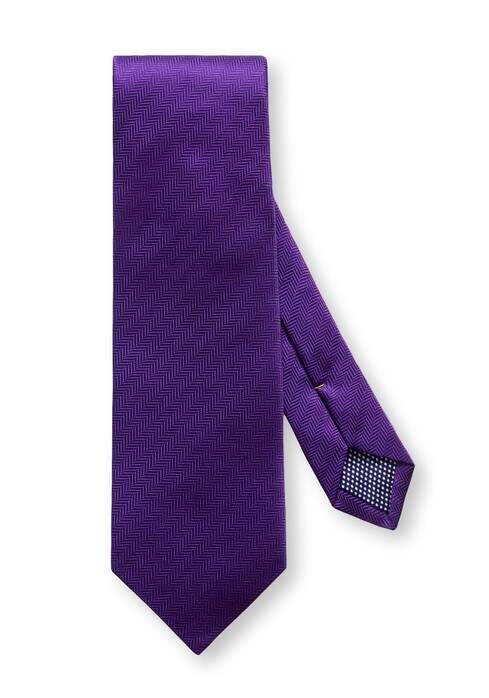 Eton Visgraat Uni Das Tie Dark Purple