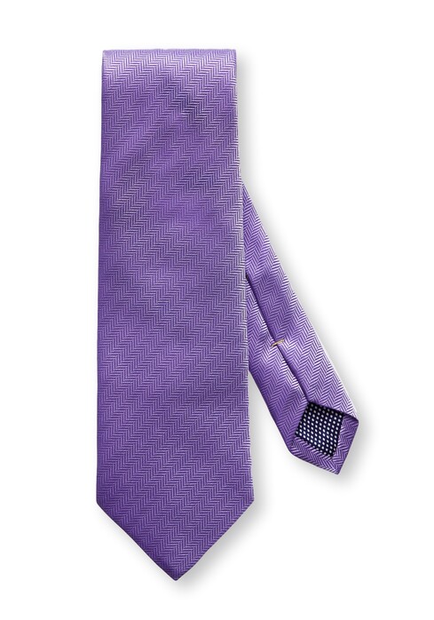 Eton Visgraat Uni Das Tie Purple