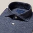 Eton Wide Spread Casual Textured Recycled Cotton Shirt Dark Evening Blue