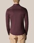 Eton Wide Spread Cotton Uni Jersey Overhemd Burgundy