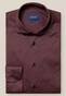 Eton Wide Spread Cotton Uni Jersey Overhemd Burgundy