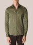 Eton Wide Spread Cotton Uni Jersey Shirt Green