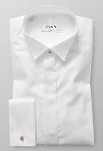 Eton Wing Collar Slim Evening Shirt Overhemd Wit