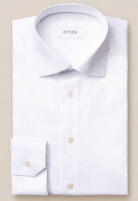 Eton With Love Embroidery Signature Twill Overhemd