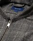 Eton Wool Cashmere Check Cardigan Grey