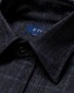 Eton Wool Cashmere Flanel Geruit Overshirt Navy