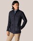 Eton Wool Cashmere Flanel Geruit Overshirt Navy