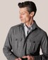 Eton Wool-Cashmere Flannel Overshirt Grey