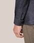 Eton Wool-Cashmere Flannel Overshirt Navy