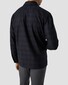 Eton Wool Cashmere Twill Check Overshirt Navy