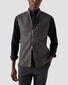 Eton Wool Cashmere Twill Flannel Look Cardigan Dark Gray