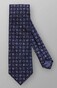 Eton Wool Silk Geometric Pattern Tie Dark Navy
