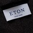 Eton Wool Silk Polyamid Faux Uni Tie Dark Brown Melange
