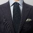 Eton Wool Silk Polyamid Faux Uni Tie Dark Green Melange