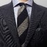 Eton Wool Silk Polyamid Striped Tie Dark Navy
