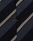 Eton Wool Silk Stripe Tie Blue