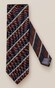 Eton Wool Silk Stripe Tie Burgundy-Blue