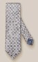 Eton Woven Connected Circles Pattern Tie Light Grey