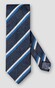 Eton Woven Diagonal Striped Cotton Silk Das Blauw