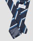 Eton Woven Diagonal Striped Cotton Silk Das Blauw