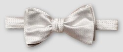 Eton Woven Dotted Pattern Strikje Licht Grijs