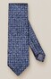 Eton Woven Floral Pattern Silk Tie Navy