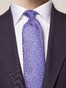 Eton Woven Floral Pattern Silk Tie Purple