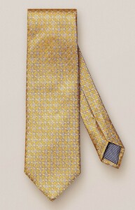 Eton Woven Floral Pattern Silk Tie Yellow