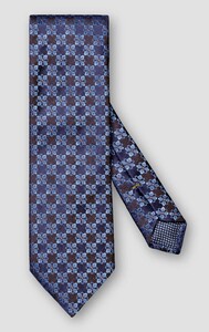 Eton Woven Floral Silk Das Bruin-Blauw