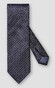 Eton Woven Geometric Pattern Silk Tie Navy