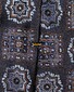 Eton Woven Medallion Pattern Silk Das Navy-Bruin