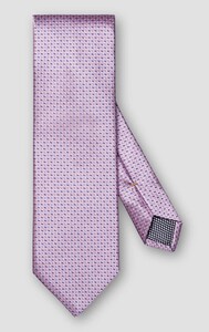 Eton Woven Micro Geometric Pattern Silk Das Roze