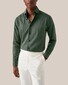 Eton Wrinkle Free Flannel Overhemd Donker Groen