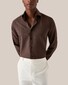 Eton Wrinkle Free Flannel Shirt Burgundy
