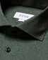 Eton Wrinkle Free Flannel Shirt Dark Green