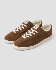 Eton x Tretorn Nylite Suede Sneaker Schoenen Bruin