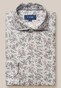 Eton Zagara Flower Pattern Organic Linen Shirt Light Blue-Multi
