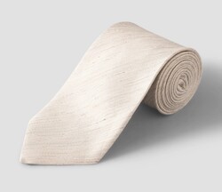 Eton Zijde Linnen Uni Color Das Beige
