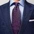 Eton Zijden Geweven Patroon Tie Multicolor