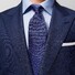 Eton Zijden Geweven Patroon Tie Purple