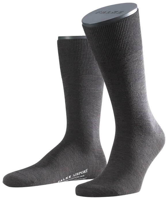 Falke Airport Sock Socks Dark Brown Melange