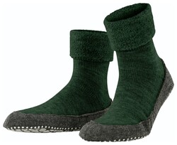 Falke Cosyshoe Socks Green Melange