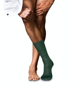 Falke Luxury Silk Blend Highshine Socks Hunter Green