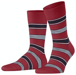 Falke Marina Stripe Socks Scarlet Melange